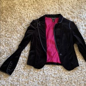 Suede blazer